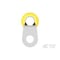 Te Connectivity Ring Terminal, 1/4 in Stud Size, 4 AWG, 600 V, PVC Insulated, Yellow 54748-1 - alternate 2